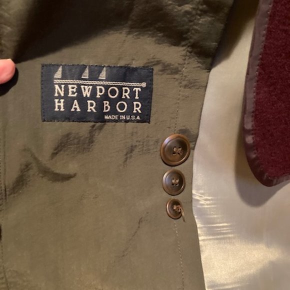 USA made Vintage Newport Harbor Brown Trench coat with removable lining 44R - Picture 6 of 8